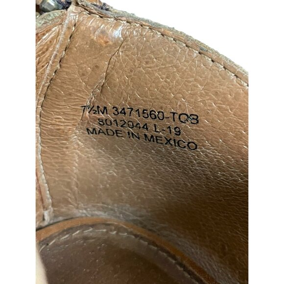 Frye Ray Huarache Bootie Ankle Boot Leather Brown Womens Size 7.5 - Picture 8 of 8